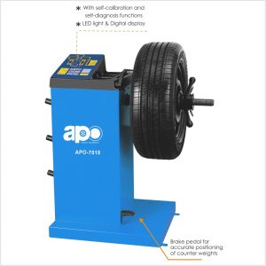 APO-7018 Self-Calibrating Wheel Balancer