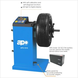 APO-7019 Self-Calibrating Wheel Balancer