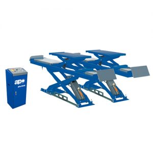 APO--D35H Solid Steel Structure Wheel Alignment Scissor Lift Built In Lifting Platforms